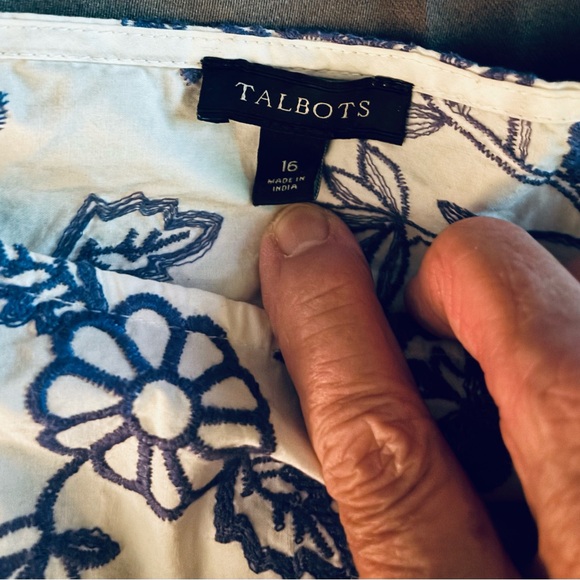 TALBOTS COTTON TOP - Picture 7 of 8